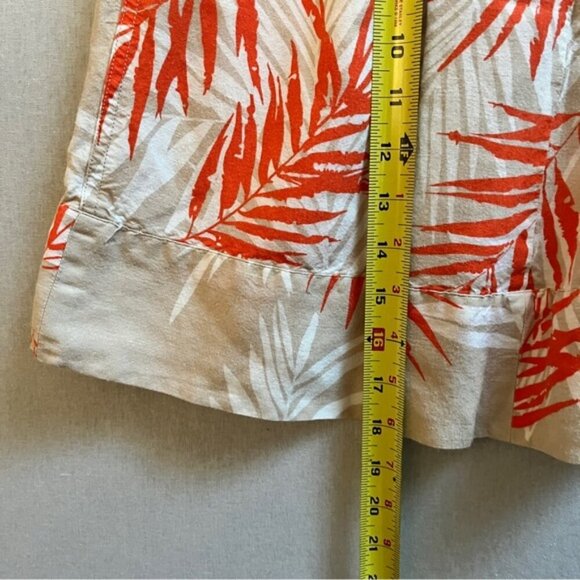 Sandro tropical fern linen rayon blend skirt Sz 4 - Picture 7 of 7